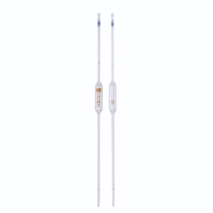 Volumetric pipette 20 ml, class AS, 2 marks AR-clear soda glass, brown graduated, conformity-certified_6801022