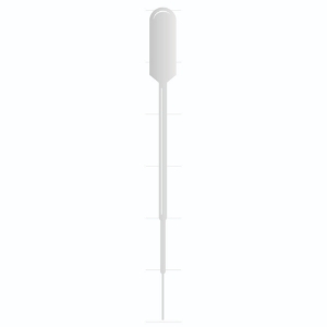 Transfer Pipets 5 ml, sterile extra fine tip, large bulb, no label, individually wrapped, pack of 400_100217949