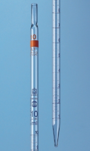 Measuring pipette cap. 2 ml:0.02 ml BLAUBRAND®, absolute drain, conformity certified, class AS, AR glass®, blue graduation, type 2_100199895