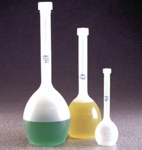 Volumetric flask 100 ml, PP class B, with screw cap_100226707