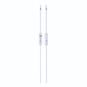 Volumetric pipet 3ml class AS, AR-clear soda glass, blue, graduated, conformity-certified_9273273