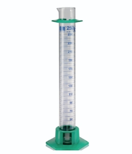 Measuring cylinder 25 ml with plastic base, Duran Ringtlg., Kl.A, KB-certified_100198973