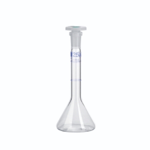 Volumetric flask 1ml, cl.A, DURAN NS 7/16, PP stopper, trapezoidal shape_100000383