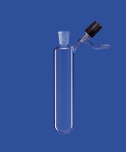 Nitrogen tube, PTFE needle-valve stopcock, 100 ml, cone NS 14/23, valve bore 2,5 mm, made of DURAN® tubing_100235945