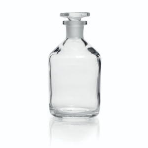 Narrow neck reagent bottles,soda glass,clear, with NS glass stopper,cap.100 ml_9070408