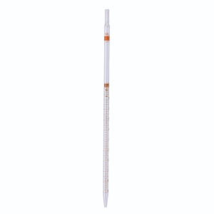 Graduated pipette 2:0.02 ml, 360 mm clear glass, wide opening, serology, brown graduated_100198324