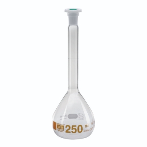 Volumetric flask 1000 ml, brown graduated NS 29/32, class A, with poly stopper DURAN, conformity certificated_100204270