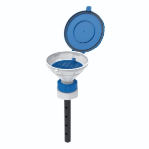 Funnel with lid "MARCO", V2.0, S65, PE-HD, with lance (220 mm) and removable sieve_100243268