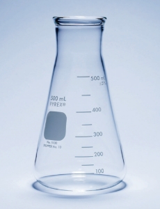 Erlenmeyer flask 1000 ml glass wide neck, heavy duty, conical graduated, pack of 6_100192771