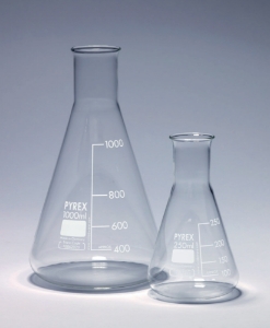 Erlenmeyer flask 25ml narrow neck, Pyrex®, pack of 10_100192810