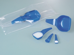 Measuring spoon 2.5 ml, PS, blue, sterile pack of 100_100237056