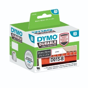 DYMO® Original High Performance Label for LabelWriter, Plastic coated, white, permanent resistant, 1 x 300 Labels, 59mm x 102mm_100255279