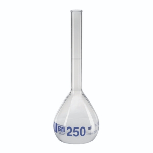 Volumetric flasks with rim 1000ml, cl.A, Duran, blue grad._100204063