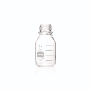 Laboratory bottle 250ml, plastic coated without cap and pouring ring GL 45, DURAN® Protect_100213211