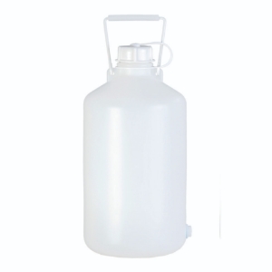 Aspirator bottle, PE, 5 L, natural with carrying handle, w/o stopcock,_100232715