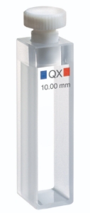 Macro-cuvette 100-QX, 10mm thickness quartz glass SUPRASIL® 300, 3500 µl with cover of PTFE_6086375