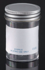 LLG-Sample container 250ml, PS with metal flowed seal inert liner cap, sterile, pack of 50_100193027