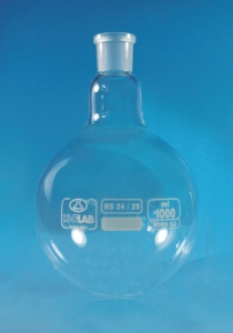 Round bottom flask 100 ml, NS 19/26 Boro 3.3, w/o stopper_4008381