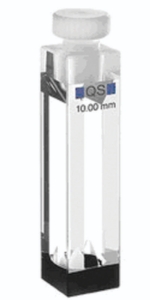 Micro-cuvette 108.002F-QS, 10x2mm thickness quartz glass SUPRASIL®, 500 µl with cover of PTFE_6081483