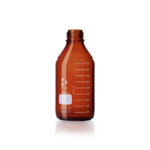 Laboratory bottles,DURAN®,amber glass,graduated, without screw cap,GL 45,cap. 1000 ml_9071984