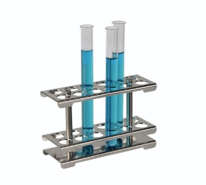 Test tube stand 18/10 steel detachable, for 2x6 test tubes_100254628