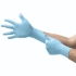 Touch N Tuff® size S (9½-10) nitrile gloves, 240 mm, powder-free, light blue, pack of 100_6304322