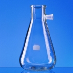 Filter flask (Buchner filter flask) 2000 ml Boro 3.3, with lateral socket, DIN 12 476, ISO 6556