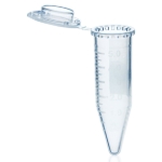 Reaction tubes, disposable, 5 ml, PP, clear, with cap, pack of 250