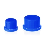 Spare screw cap PP GL 45 blue, with sealing cone