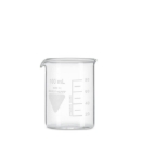 Beakers 100 ml, low form, boro 3.3 with division and spout pack of 10